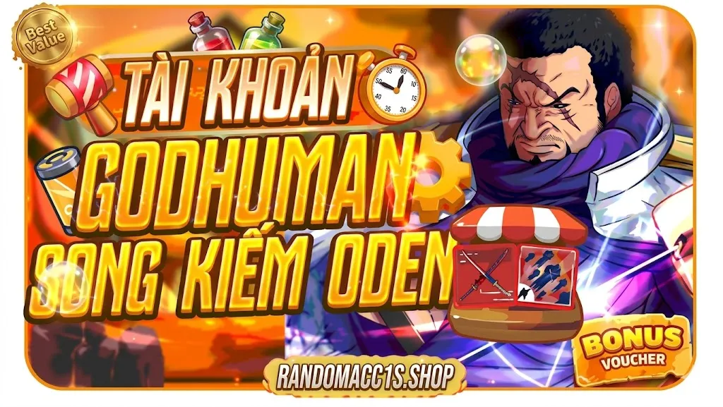 Acc God Human - CDK Song Kiếm Oden Tỷ Lệ ra Sgt