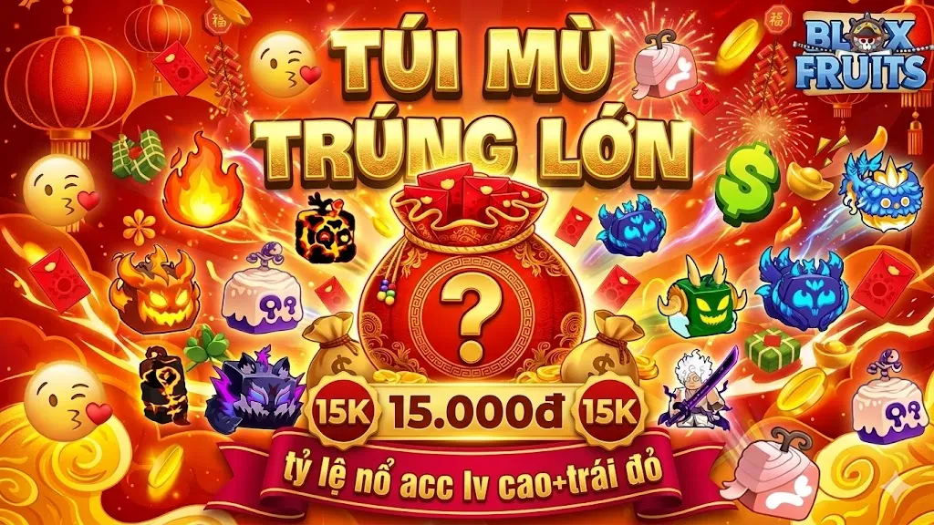 [SIÊU RẺ] TÚI MÙ 10K - 100% LEVEL MAX+ 80% god human